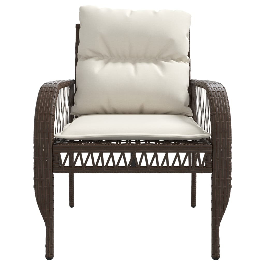 Set canapele de grădină, 4 piese, cu perne, maro poliratan maro GartenMobel Dekor