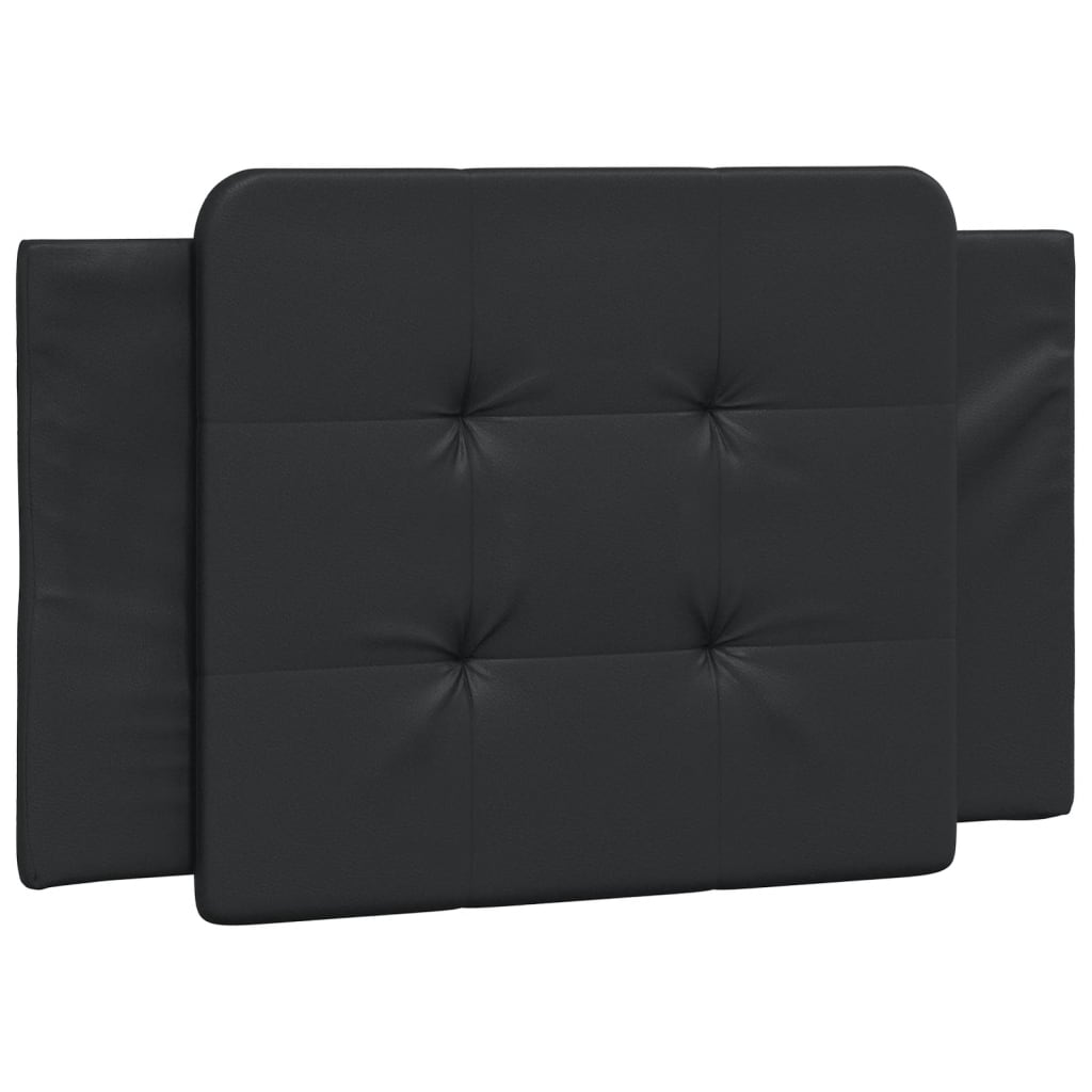 Cadru de pat cu tăblie, negru, 90x190 cm, piele ecologică GartenMobel Dekor
