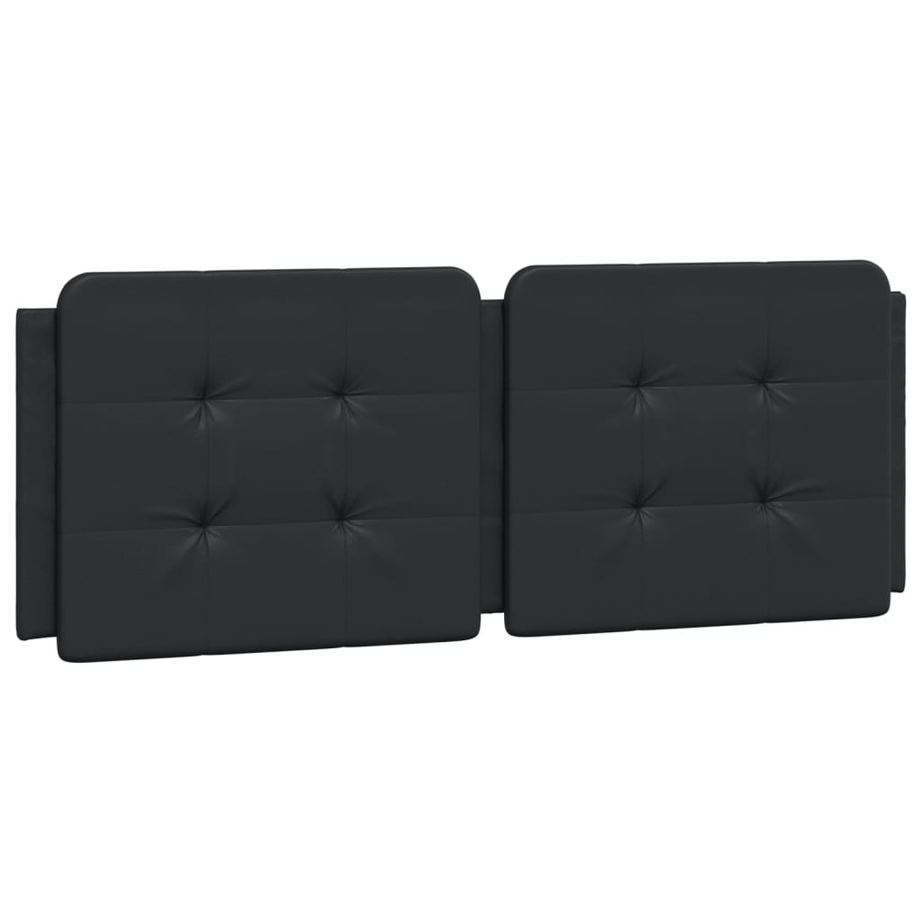 Cadru de pat cu tăblie, negru, 140x200 cm, piele ecologică GartenMobel Dekor