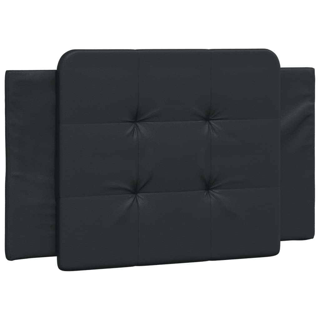Pat cu saltea, negru, 100x200 cm, piele ecologică GartenMobel Dekor