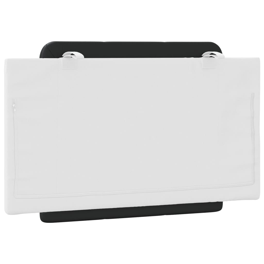 Pernă pentru tăblie pat, negru și alb, 90 cm, piele artificială GartenMobel Dekor