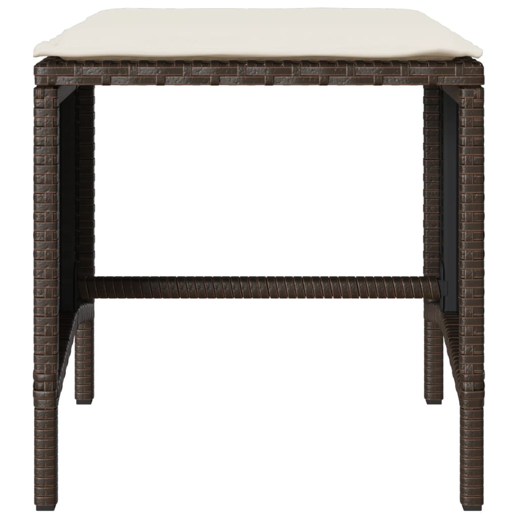 Set canapele de grădină, 4 piese, cu perne, maro poliratan maro GartenMobel Dekor