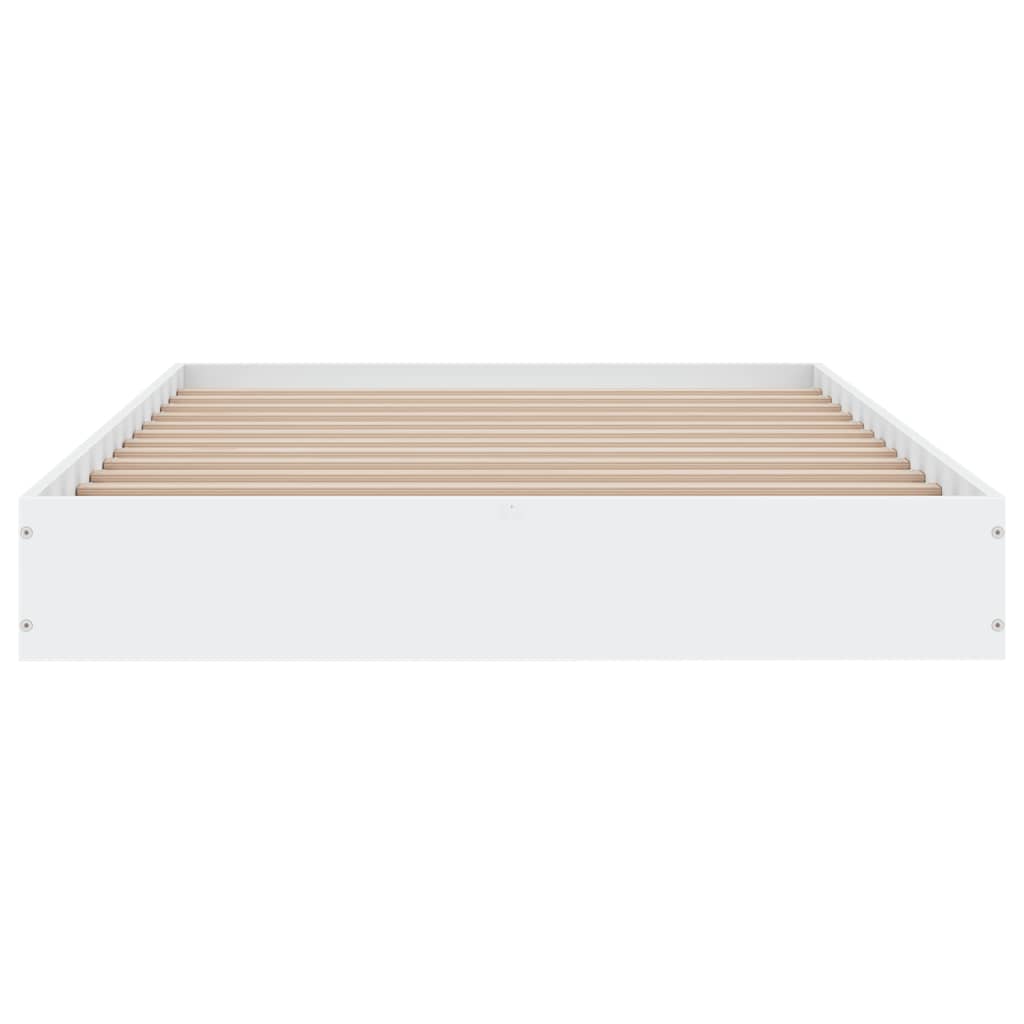 Cadru de pat, alb, 100x200 cm, lemn prelucrat GartenMobel Dekor