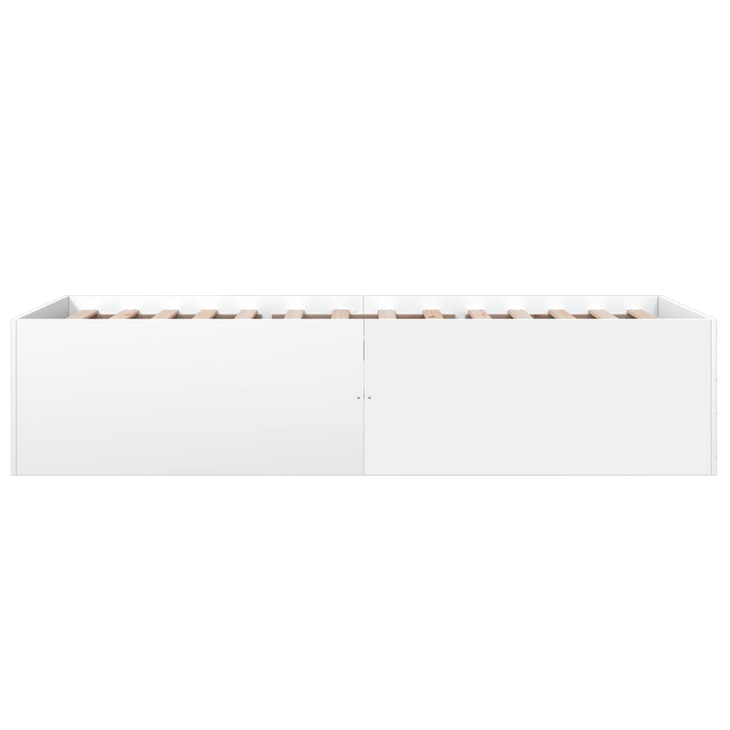 Cadru de pat, alb, 90x190 cm, lemn prelucrat GartenMobel Dekor