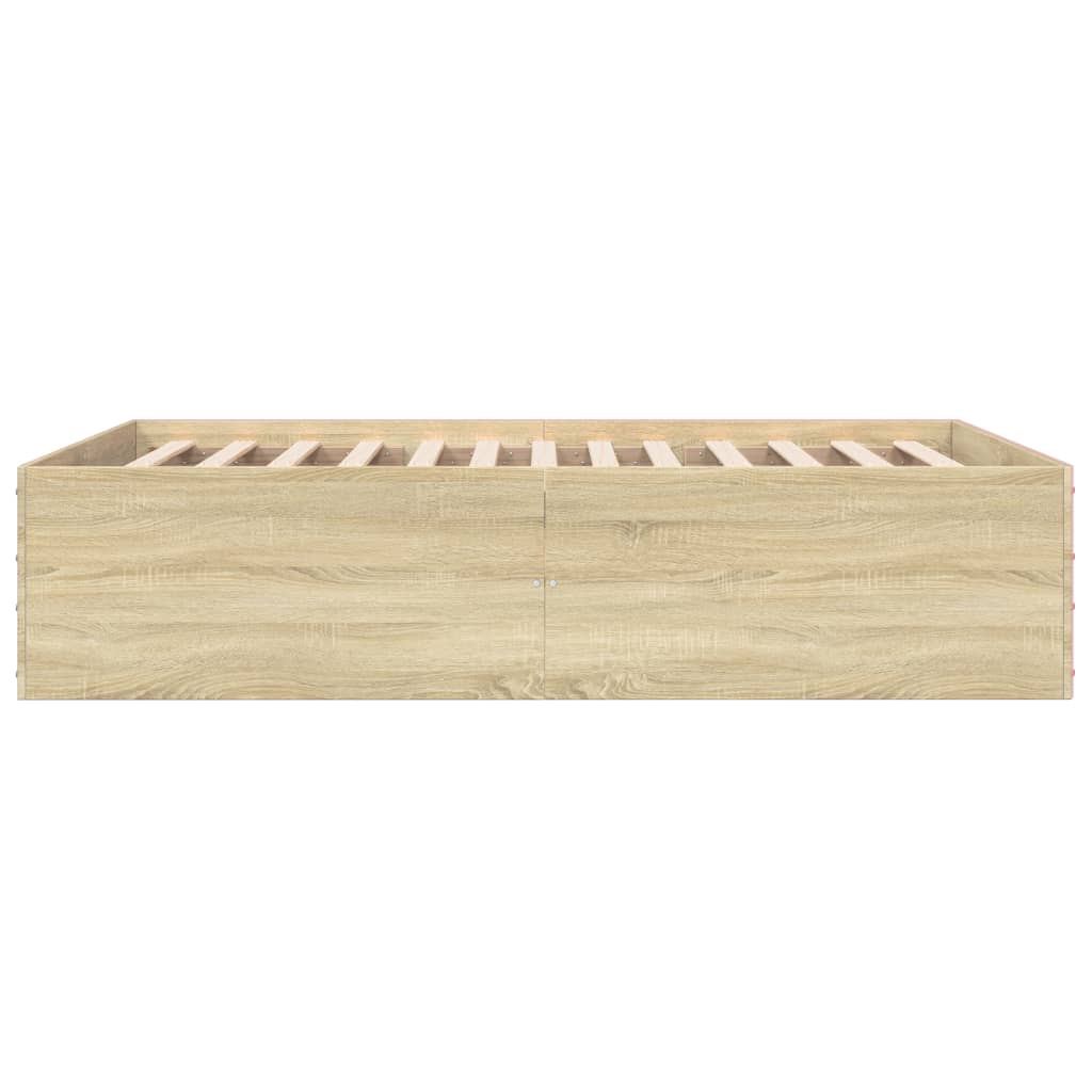 Cadru de pat, stejar sonoma, 120x190 cm, lemn prelucrat GartenMobel Dekor