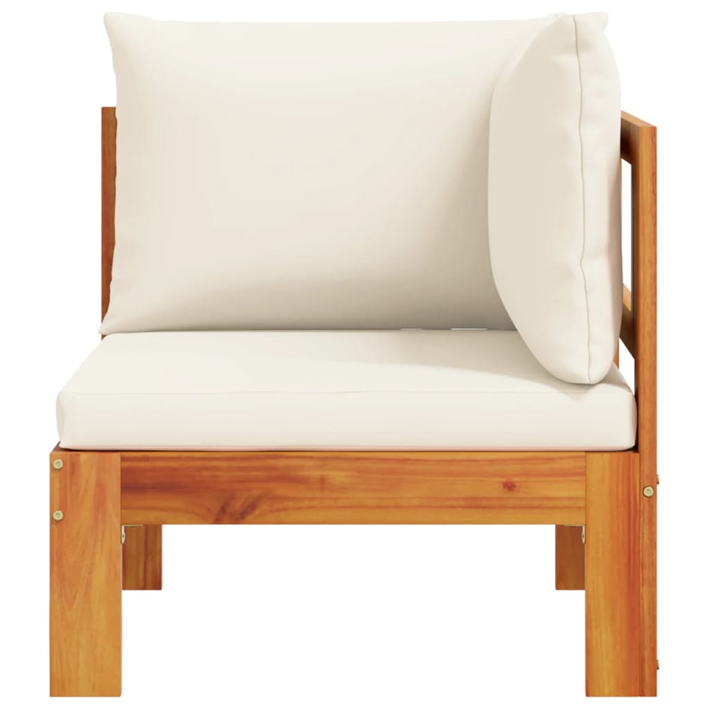 Canapea de colț de grădină, cu perne, lemn masiv acacia GartenMobel Dekor