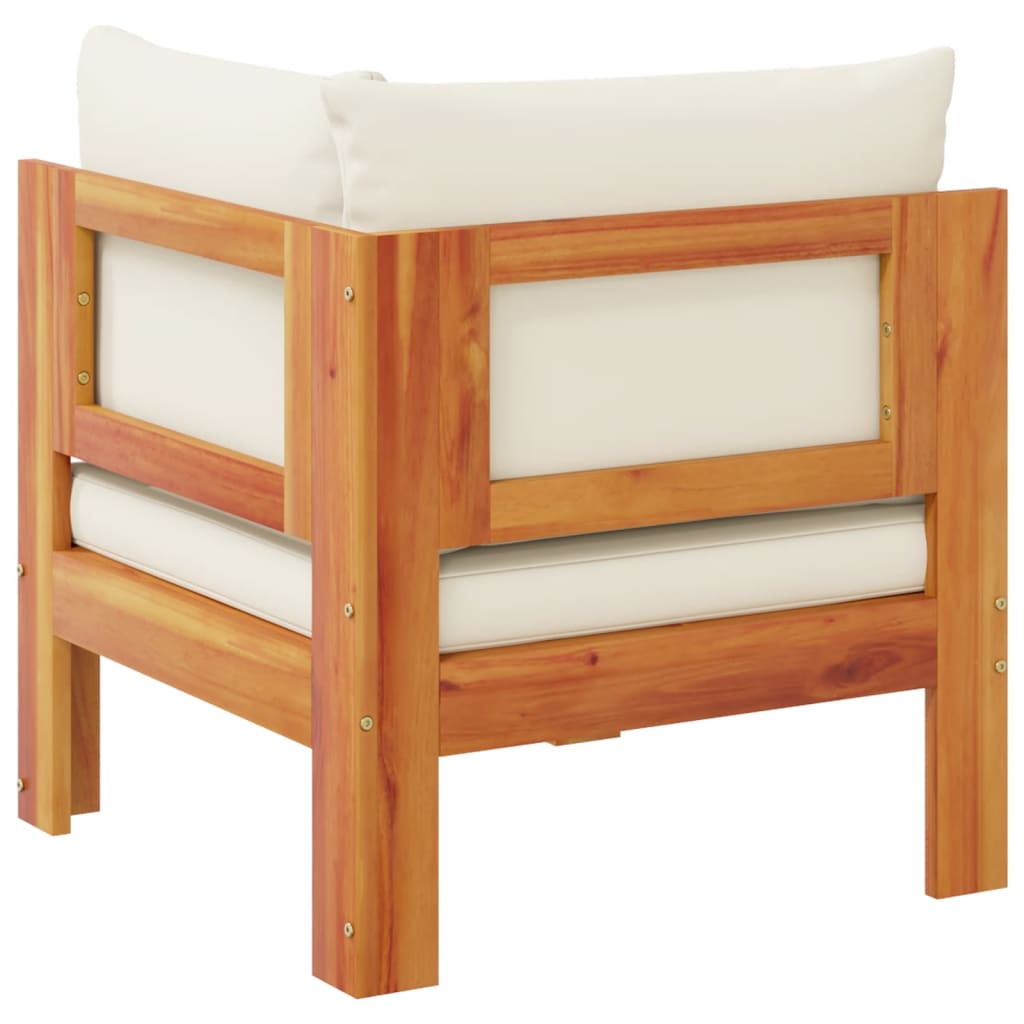 Canapea de colț de grădină, cu perne, lemn masiv acacia GartenMobel Dekor