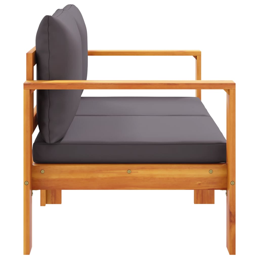 Canapea de grădină cu perne, 2 locuri, lemn masiv de acacia GartenMobel Dekor