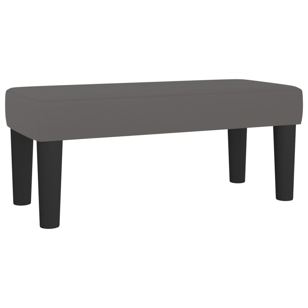 Pat box spring cu saltea, gri, 100x200 cm, piele ecologică GartenMobel Dekor
