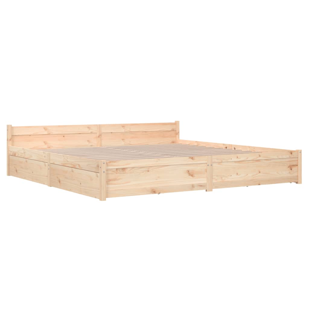 Cadru de pat cu sertare Super King, 180x200 cm GartenMobel Dekor