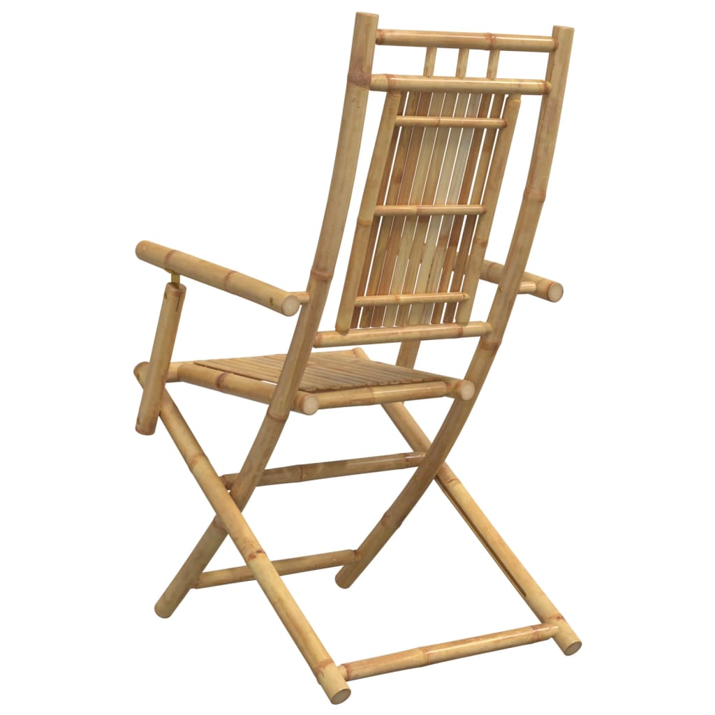 Scaune de grădină pliabile, 2 buc., 53x66x99 cm, bambus GartenMobel Dekor
