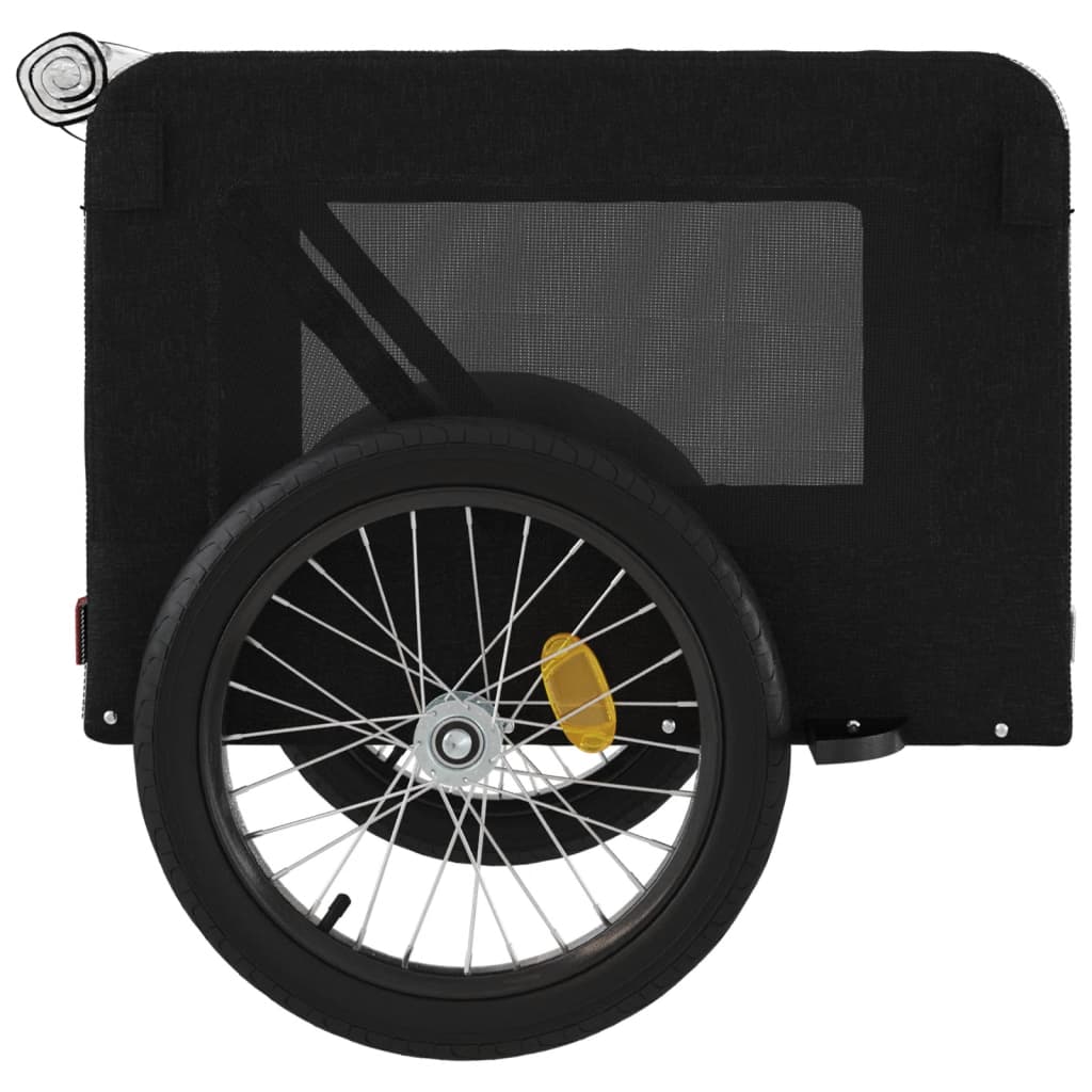 Remorcă bicicletă animale companie, negru, textil oxford/fier GartenMobel Dekor