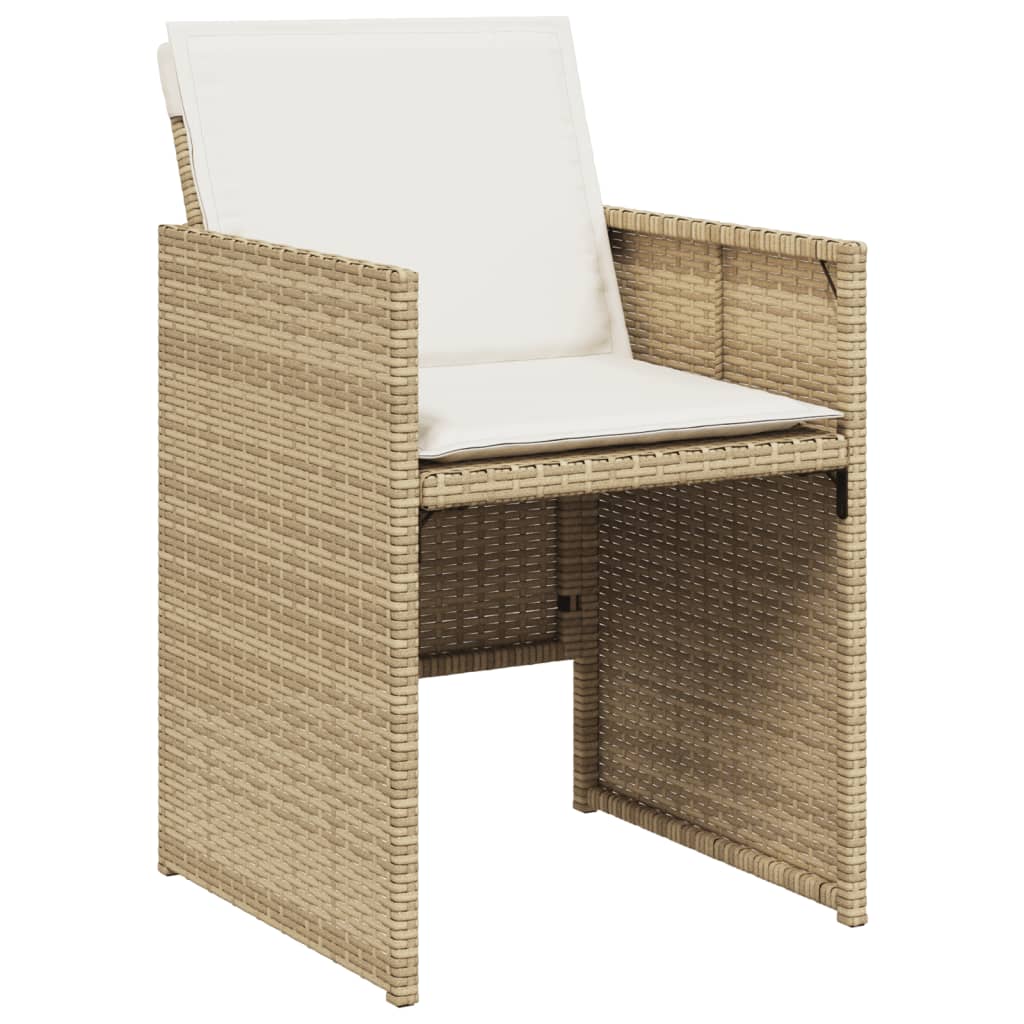 Set mobilier de grădină cu perne, 11 piese, bej, poliratan GartenMobel Dekor