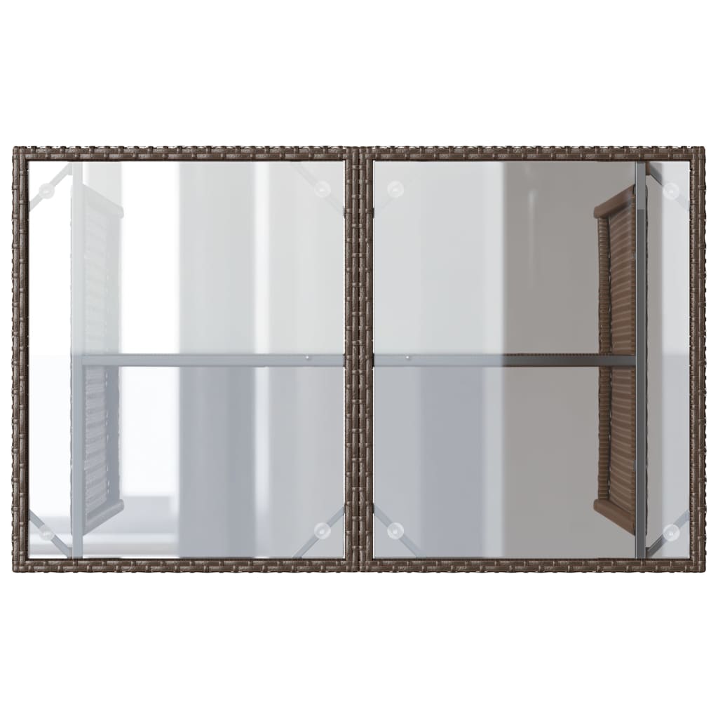 Set mobilier de grădină cu perne, 2 piese, maro, poliratan GartenMobel Dekor