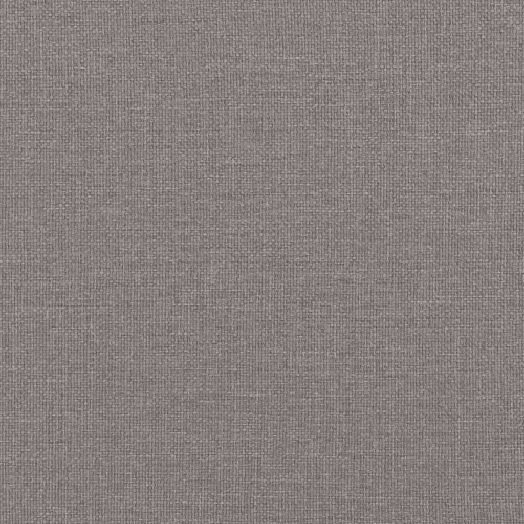 Pat cu saltea, gri taupe, 90x200 cm, textil GartenMobel Dekor