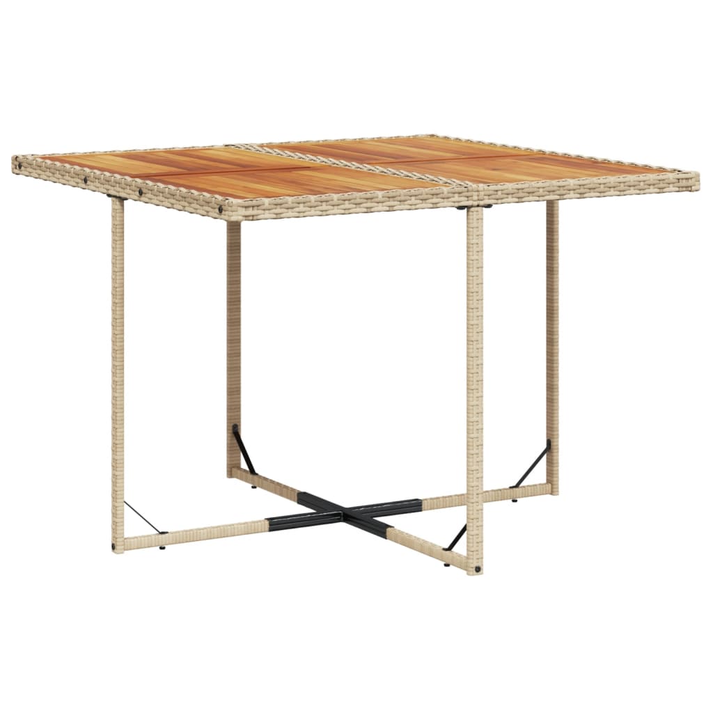 Set mobilier de grădină cu perne, 11 piese, bej, poliratan GartenMobel Dekor