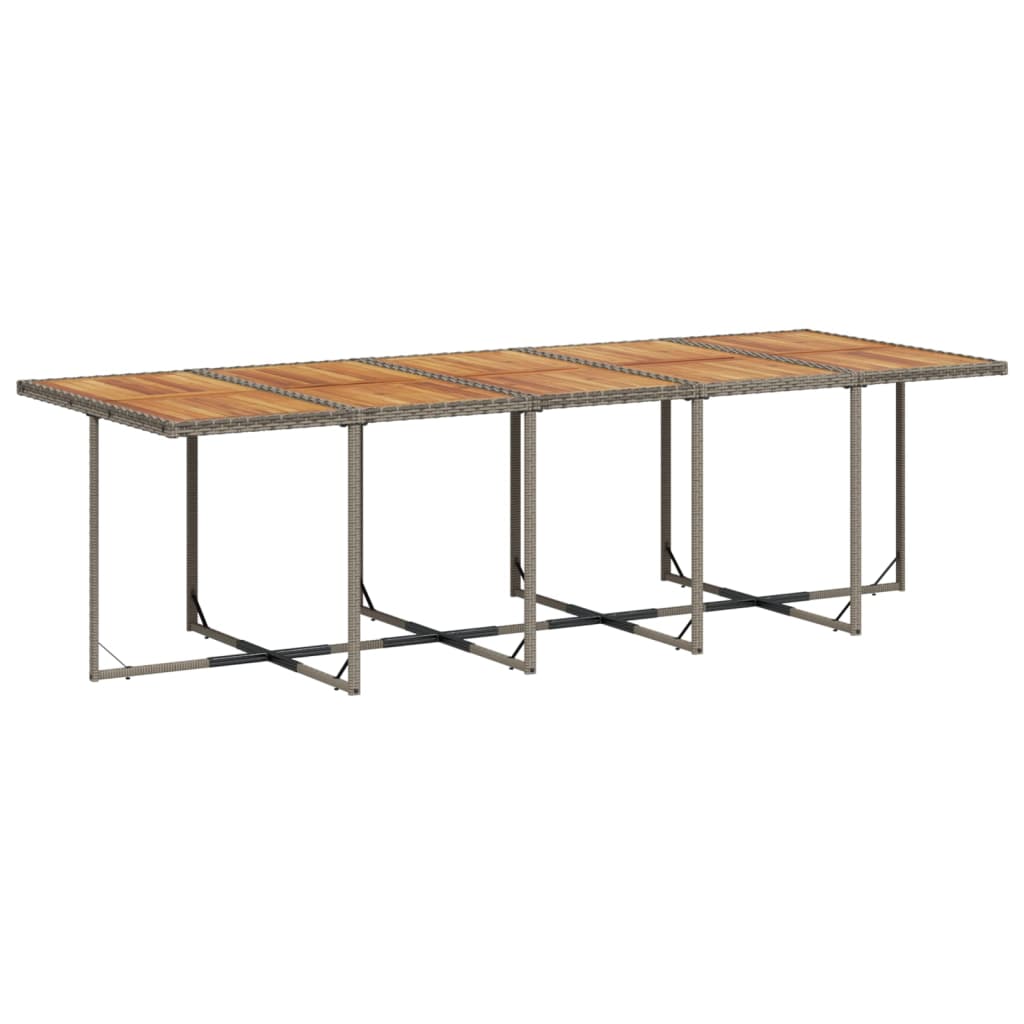 Set mobilier de grădină cu perne, 13 piese, gri, poliratan GartenMobel Dekor