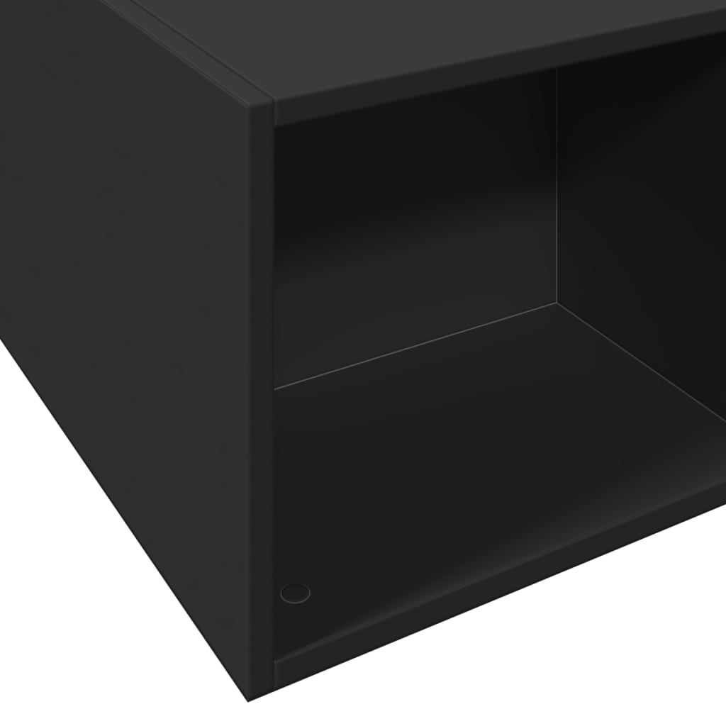 Cadru de pat, negru, 160x200 cm, lemn prelucrat GartenMobel Dekor