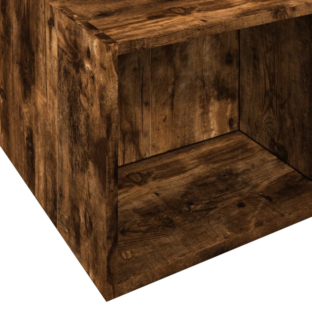 Cadru de pat, stejar fumuriu, 140x200 cm, lemn prelucrat GartenMobel Dekor