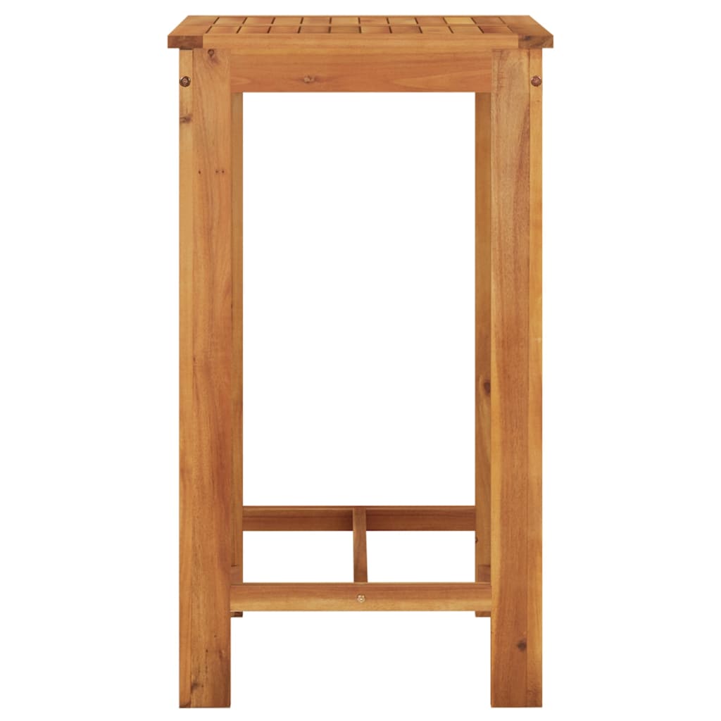 Set bar de grădină, 5 piese, gri, lemn masiv acacia/ poliratan GartenMobel Dekor