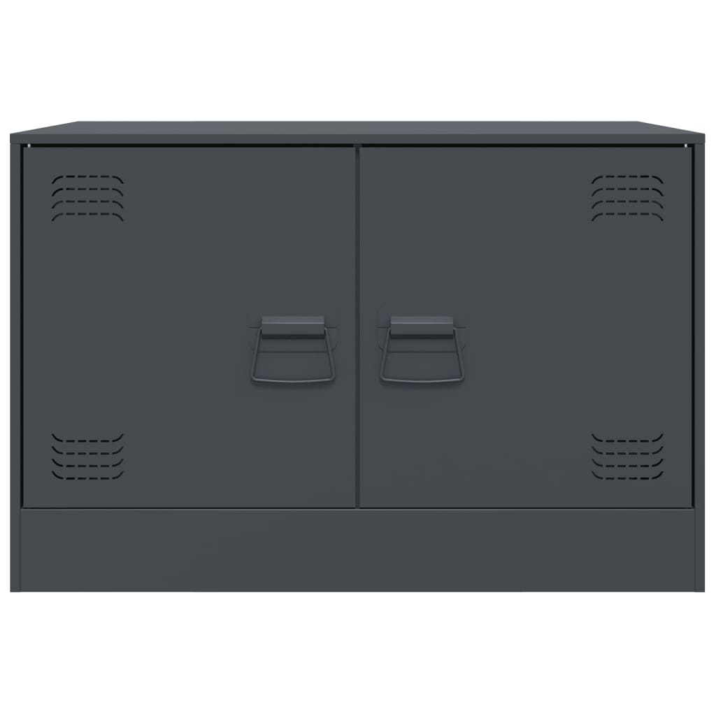 Comodă TV, 2 buc., antracit, 67x39x44 cm, oțel GartenMobel Dekor