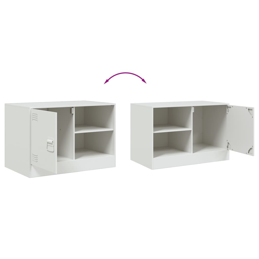 Dulapuri TV 2 buc., alb, 67x39x44 cm Otel GartenMobel Dekor