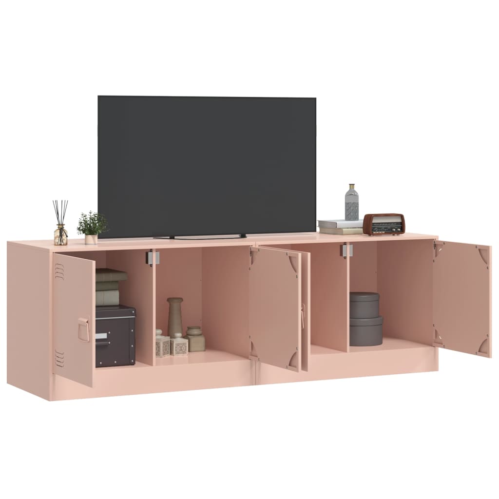 Dulapuri TV 2 buc Roz 67x39x44 cm Otel GartenMobel Dekor