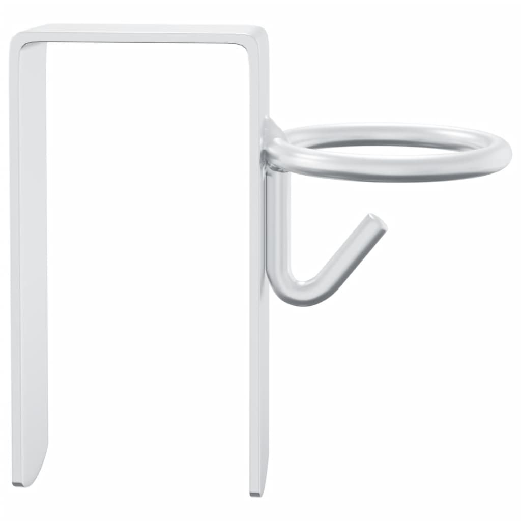 Cârlige portabil pentru găleată 3 buc. argintiu oțel galvanizat GartenMobel Dekor