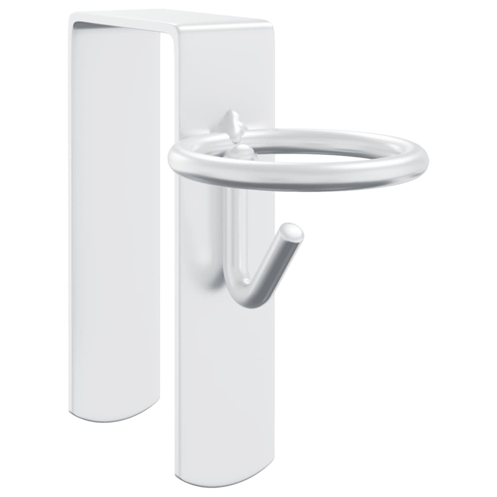 Cârlige portabil pentru găleată 3 buc. argintiu oțel galvanizat GartenMobel Dekor