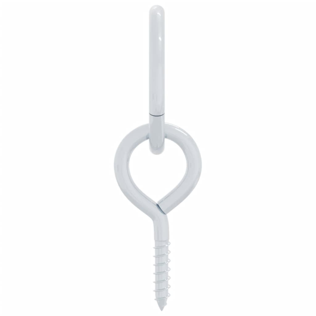 Inele de prindere cu șuruburi și ocheți, 3 buc., argintiu, oțel GartenMobel Dekor