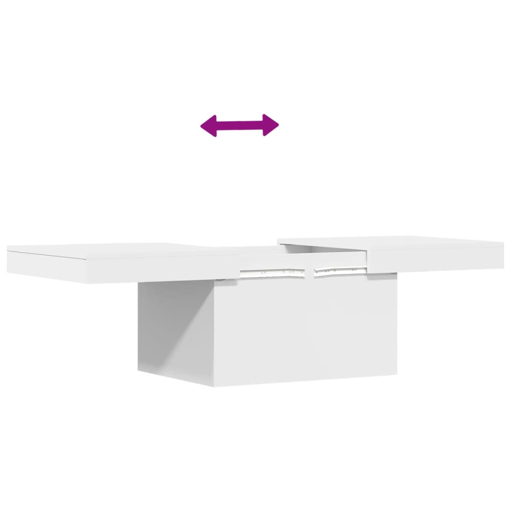 Măsuță de cafea, alb, 100x55x40 cm, lemn prelucrat GartenMobel Dekor