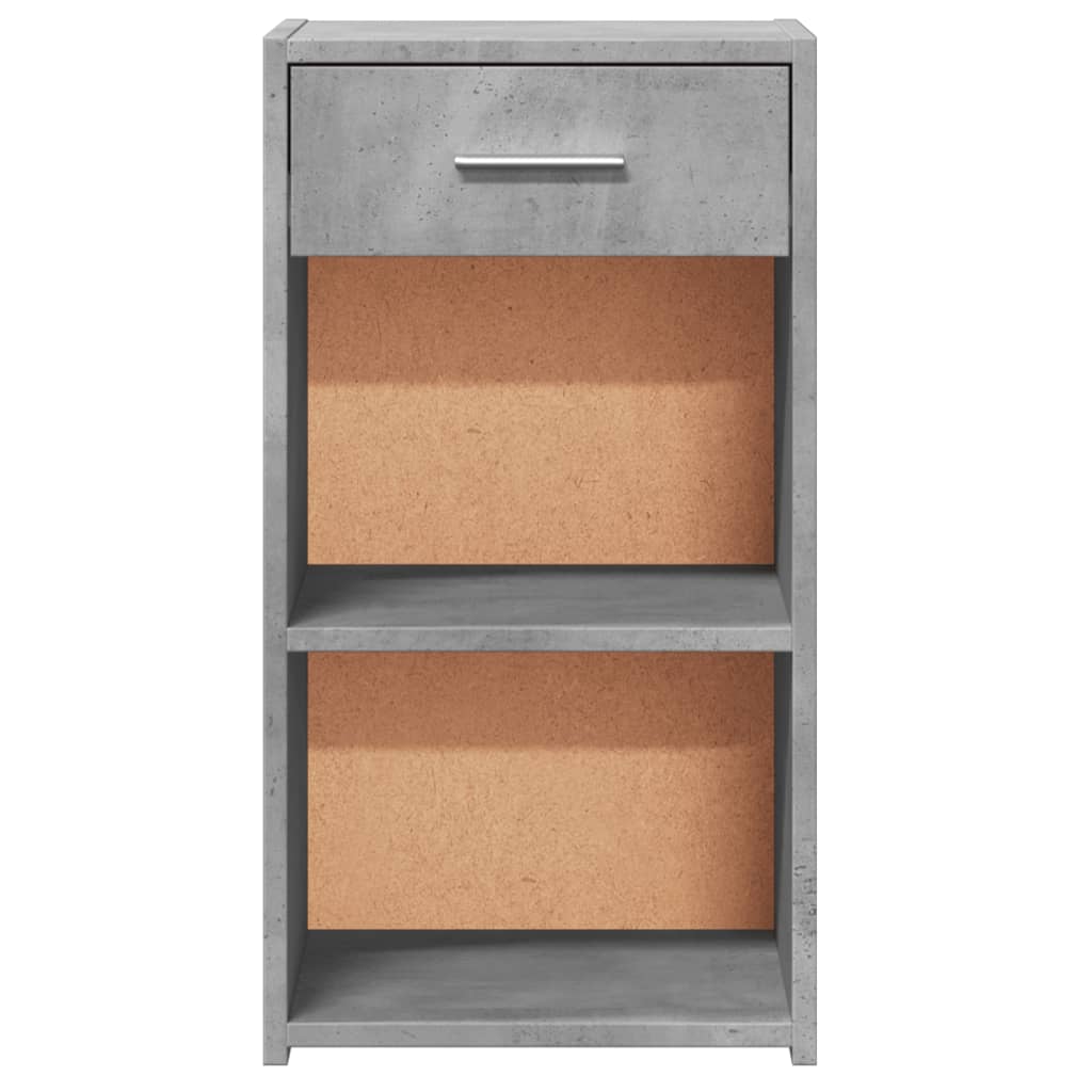 Noptiere, 2 buc., gri beton, 35x34x65 cm, lemn prelucrat GartenMobel Dekor