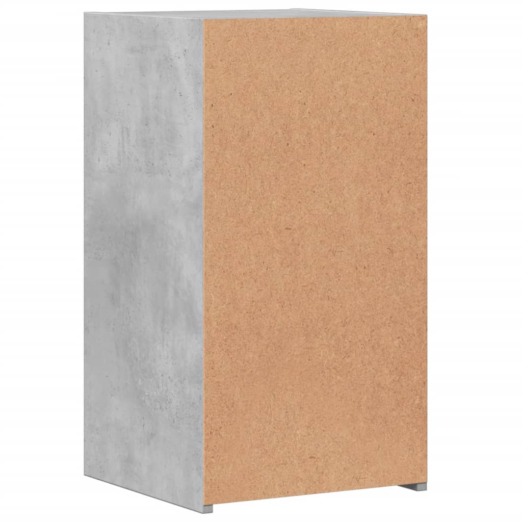 Noptiere, 2 buc., gri beton, 35x34x65 cm, lemn prelucrat GartenMobel Dekor