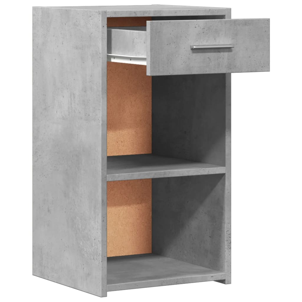 Noptiere, 2 buc., gri beton, 35x34x65 cm, lemn prelucrat GartenMobel Dekor