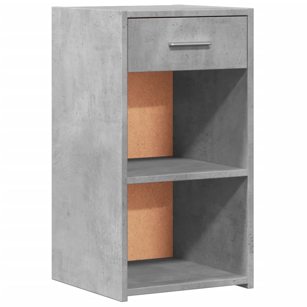 Noptiere, 2 buc., gri beton, 35x34x65 cm, lemn prelucrat GartenMobel Dekor