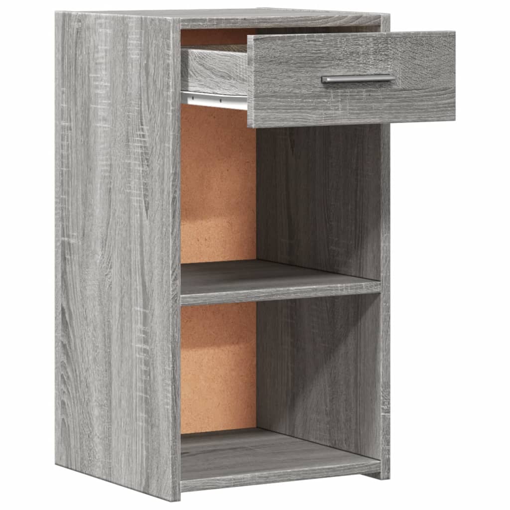 Noptiere, 2 buc., gri sonoma, 35x34x65 cm, lemn prelucrat GartenMobel Dekor