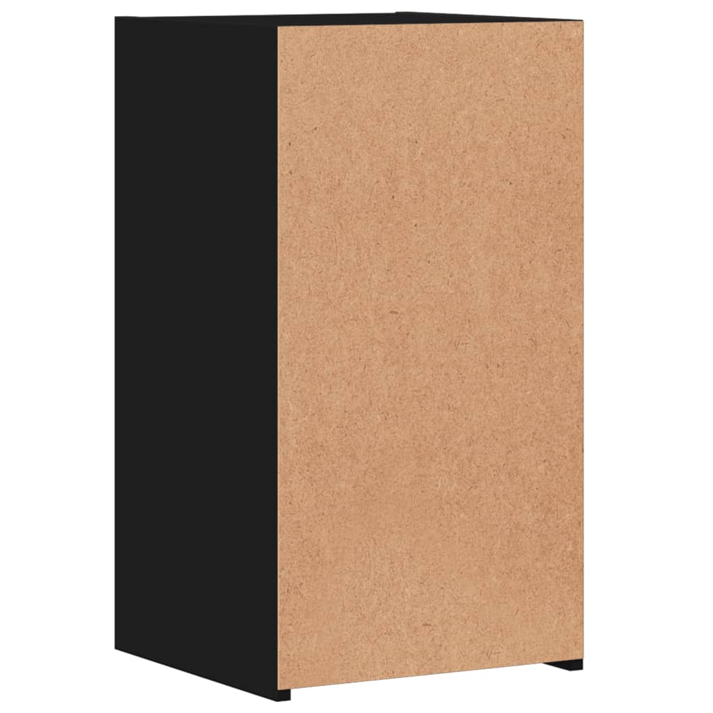 Noptiere, 2 buc., negru, 35x34x65 cm, lemn prelucrat GartenMobel Dekor