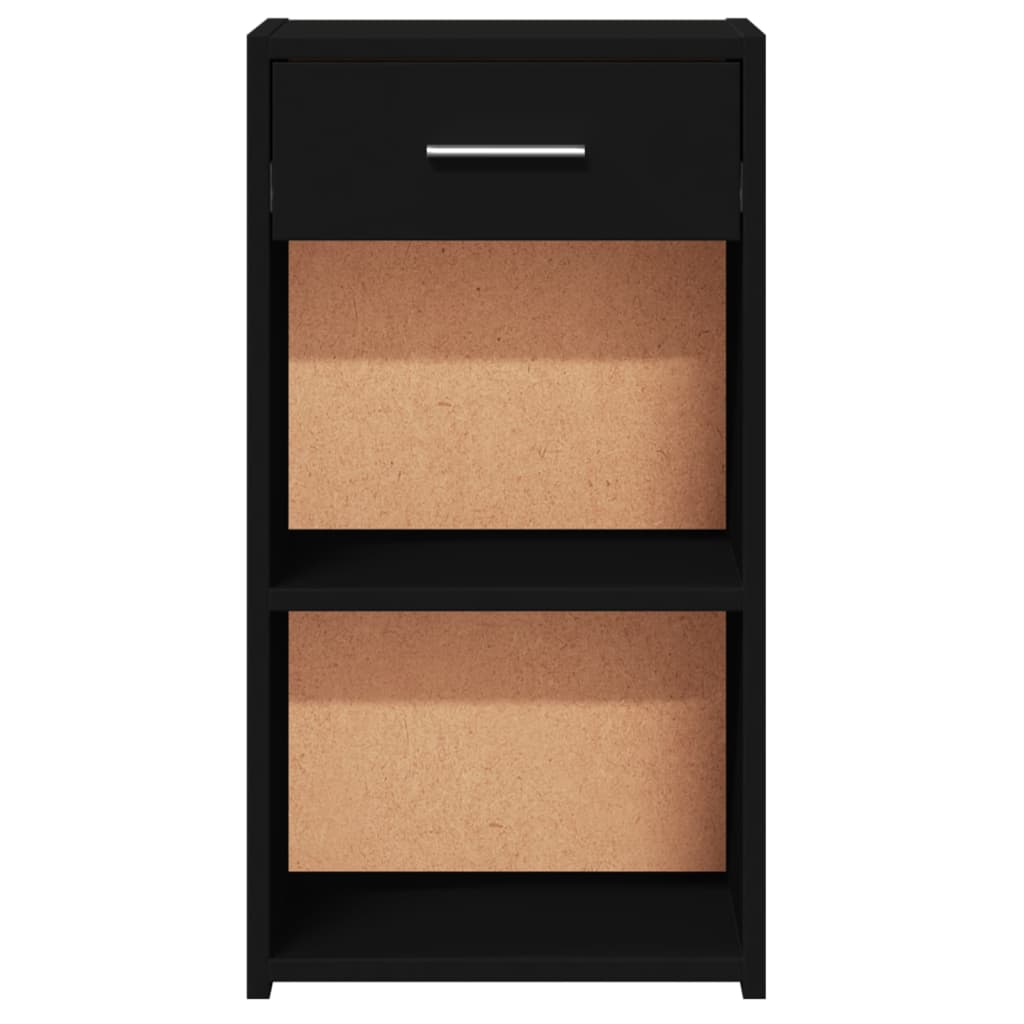 Noptiere, 2 buc., negru, 35x34x65 cm, lemn prelucrat GartenMobel Dekor