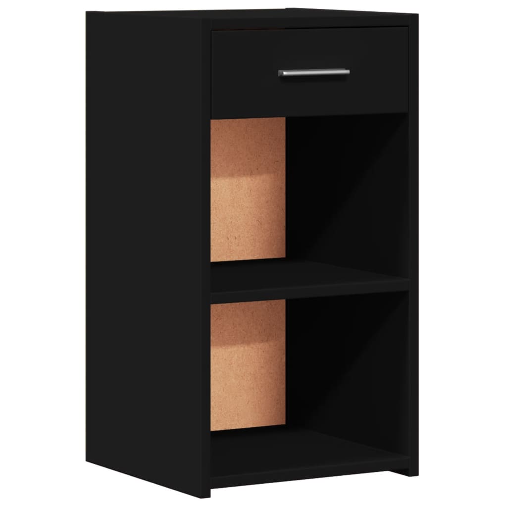 Noptiere, 2 buc., negru, 35x34x65 cm, lemn prelucrat GartenMobel Dekor