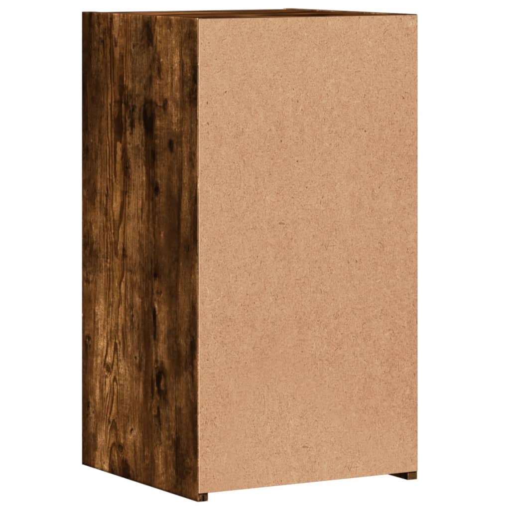 Noptiere, 2 buc., stejar fumuriu, 35x34x65 cm, lemn prelucrat GartenMobel Dekor