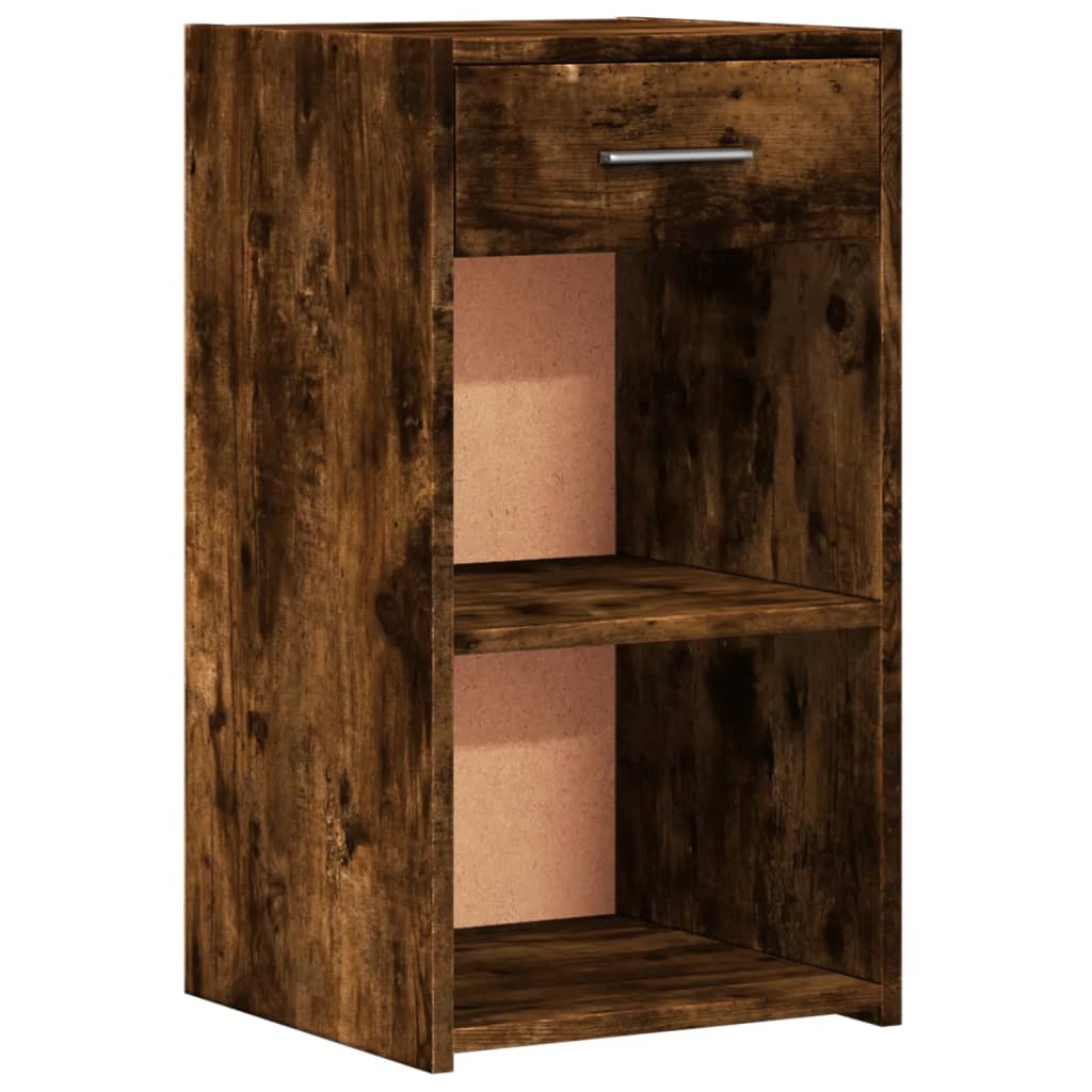 Noptiere, 2 buc., stejar fumuriu, 35x34x65 cm, lemn prelucrat GartenMobel Dekor