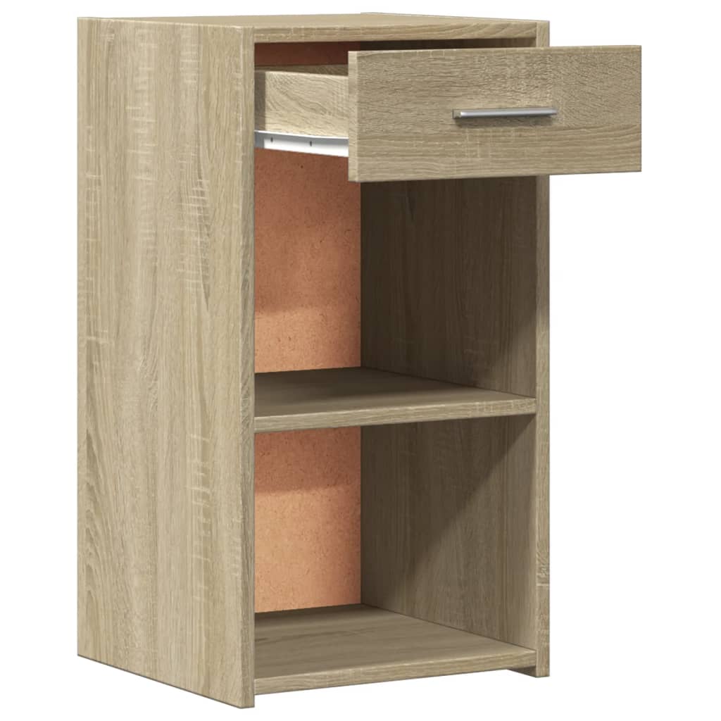 Noptiere, 2 buc., stejar sonoma, 35x34x65 cm, lemn prelucrat GartenMobel Dekor