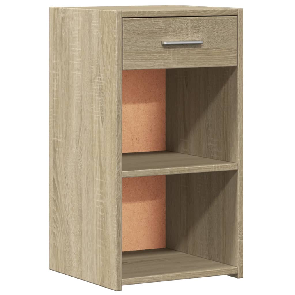 Noptiere, 2 buc., stejar sonoma, 35x34x65 cm, lemn prelucrat GartenMobel Dekor
