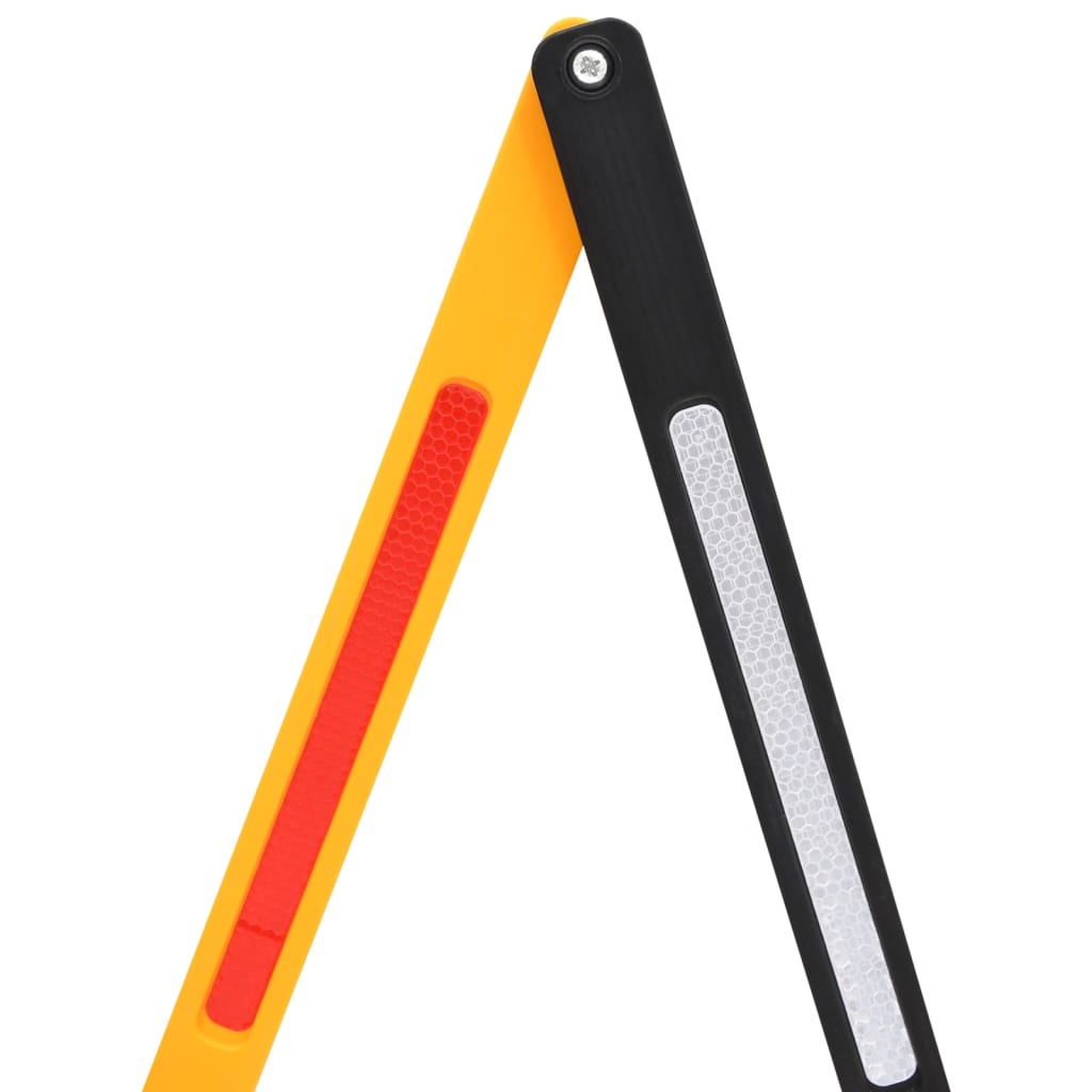 Bariera de trafic pliabilă, galben și negru, 250x38x96 cm GartenMobel Dekor