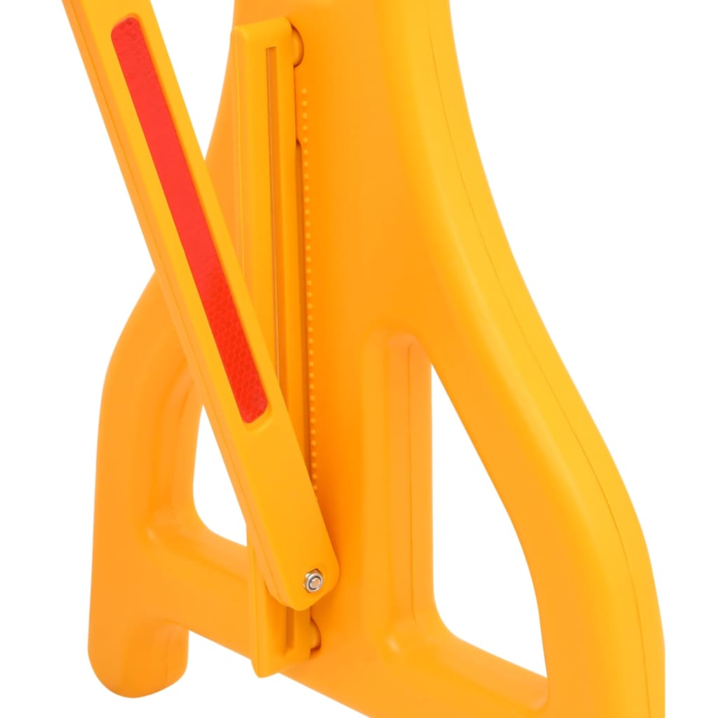 Bariera de trafic pliabilă, galben și negru, 250x38x96 cm GartenMobel Dekor