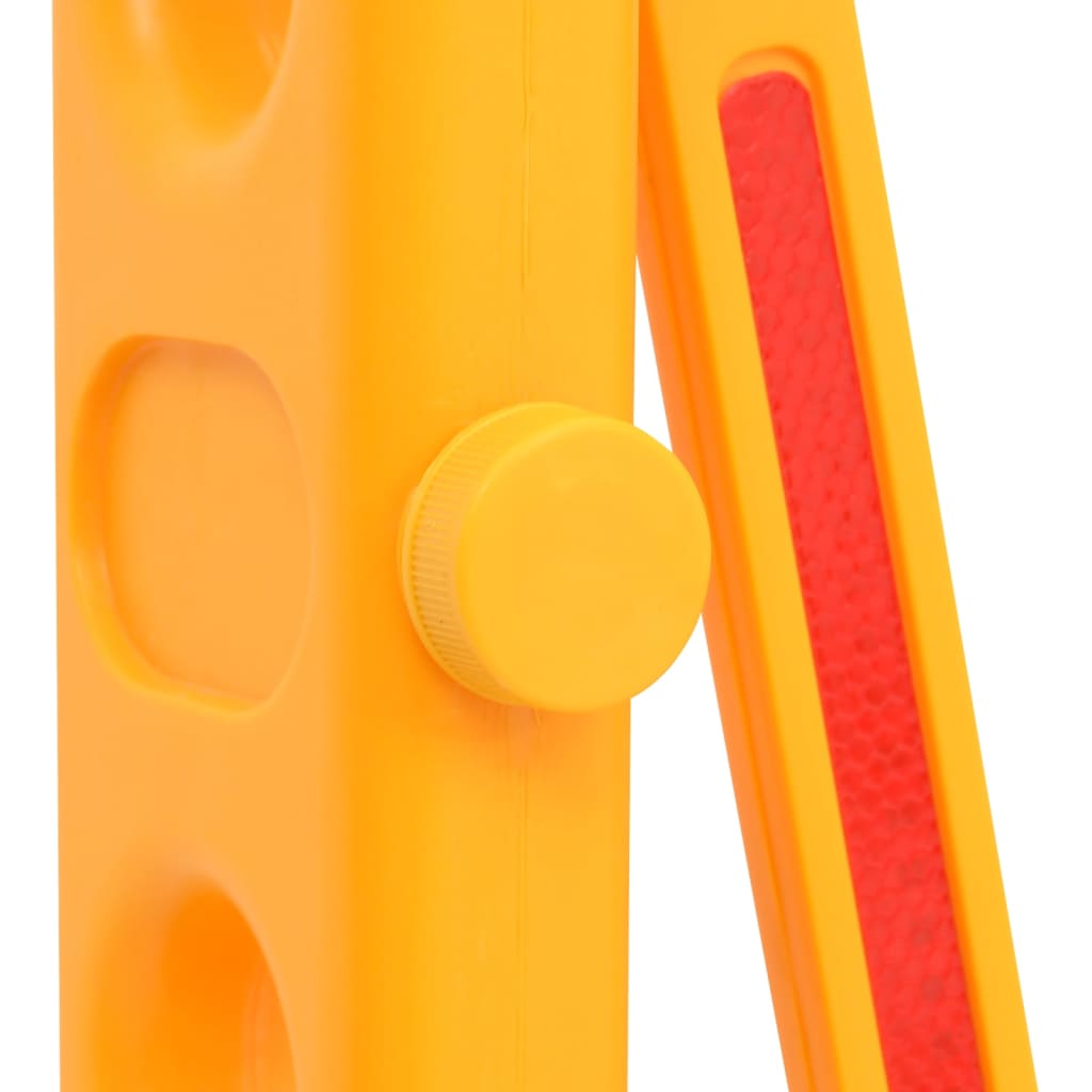 Bariera de trafic pliabilă, galben și negru, 250x38x96 cm GartenMobel Dekor