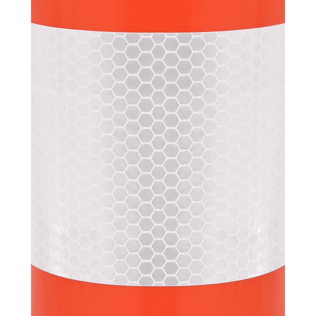 Bornă de control trafic cu lanţ, 10 buc., 75 cm, PE GartenMobel Dekor