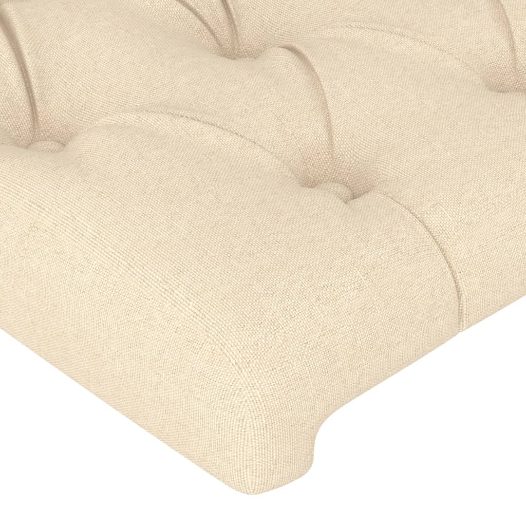 Tăblii de pat, 2 buc, crem, 100x7x78/88 cm, textil GartenMobel Dekor