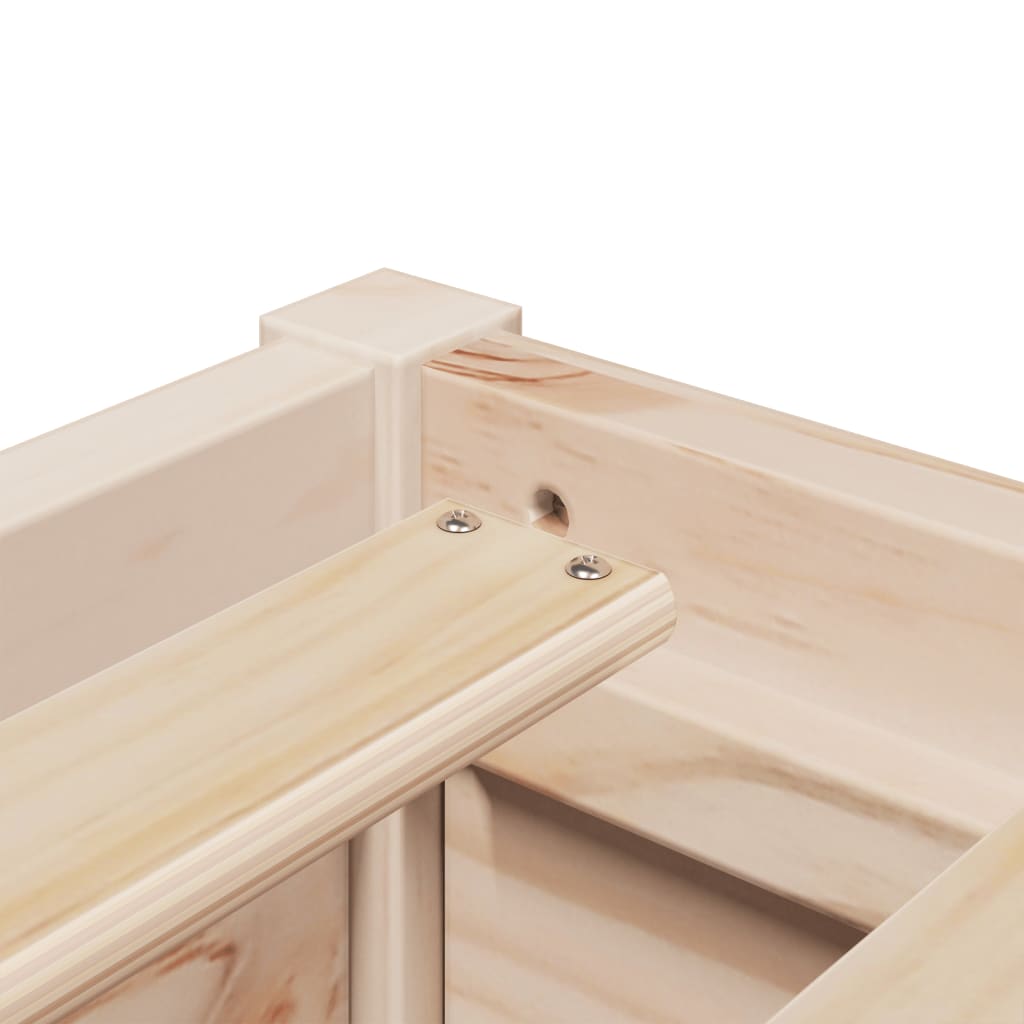 Cadru de pat, 140x190 cm, lemn masiv de pin GartenMobel Dekor