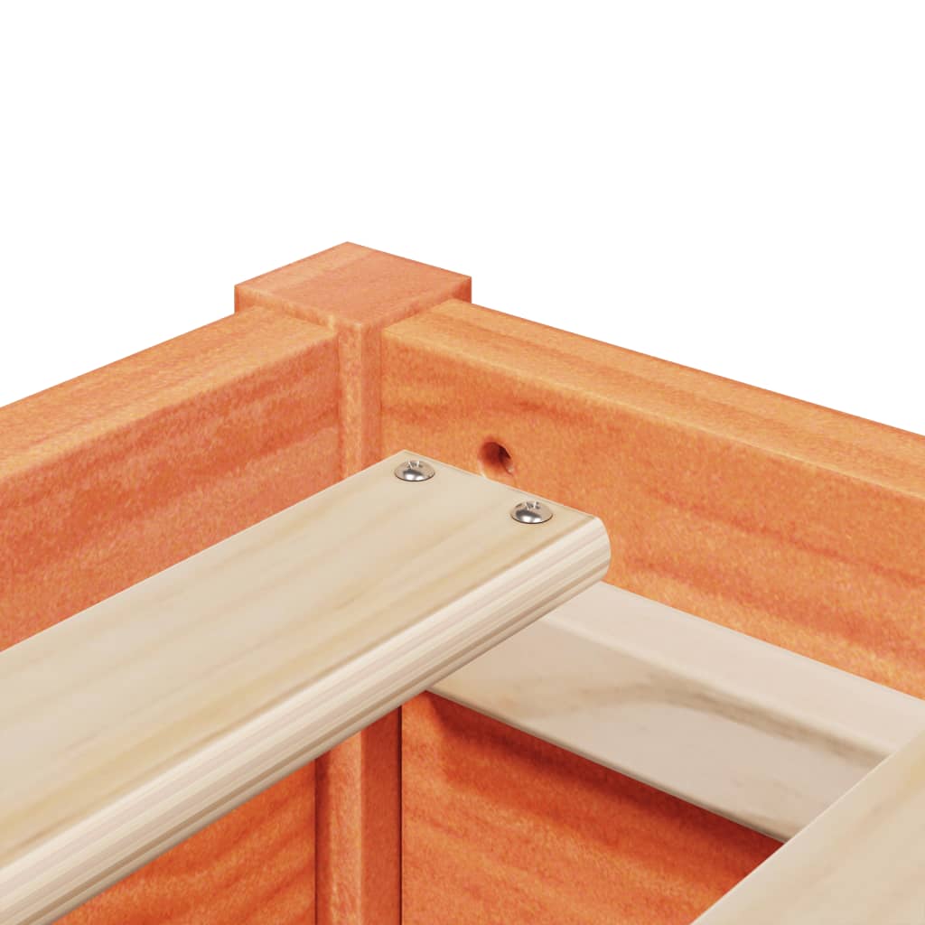 Cadru de pat, maro ceruit, 200x200 cm, lemn masiv de pin GartenMobel Dekor